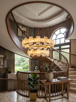 Alabaster Avalon Halo Chandelier