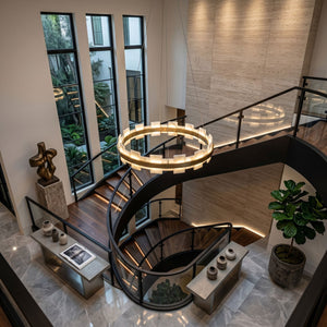 Alabaster Avalon Halo Chandelier