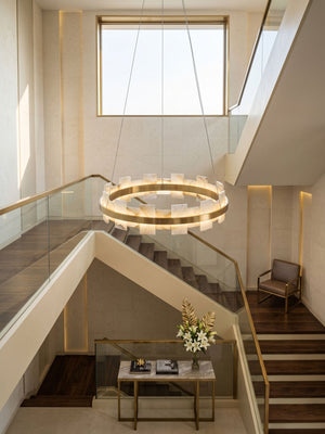 Alabaster Avalon Halo Chandelier