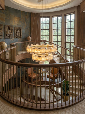 Alabaster Avalon Halo Chandelier