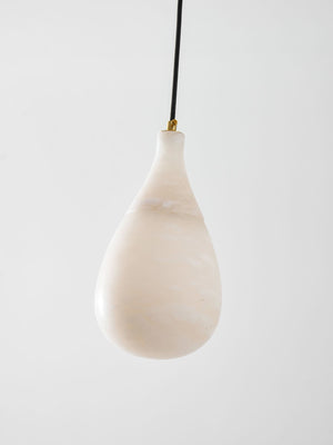 Alabaster Raindrop Pendant Light