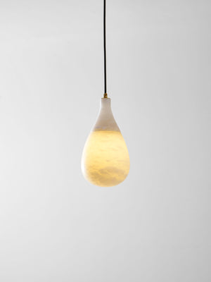 Alabaster Raindrop Pendant Light
