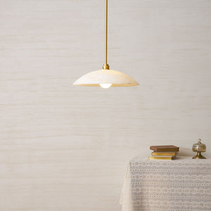 Alabaster Dome Pendant Lamp