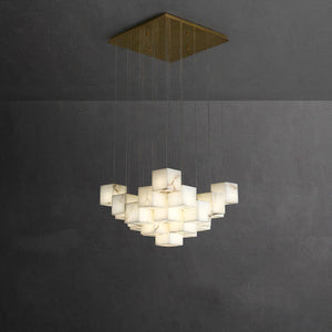 Alabaster Box Pendant Light