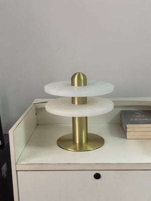 Alabaster Comet Table Lamp