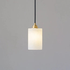 Alabaster Cylinder Cluster Chandelier