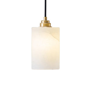 Alabaster Cylinder Cluster Chandelier