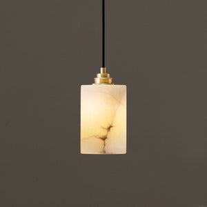 Alabaster Cylinder Cluster Chandelier