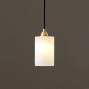 Alabaster Cylinder Cluster Chandelier