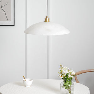 Alabaster Dome Swag Alabaster Pendant Lamp