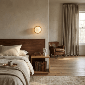 Alabaster Mini Orb Wall Lamp