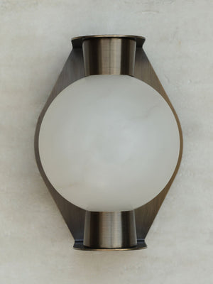Alabaster Orb Alabaster Sconce