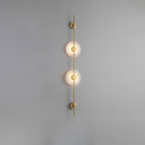 Alabaster Vertical Plug-in Wall Sconce