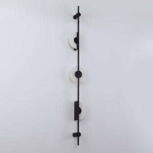 Alabaster Vertical Plug-in Wall Sconce