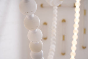 Alabaster Pearl Necklace Chandelier