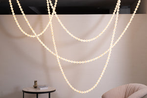 Alabaster Pearl Necklace Chandelier
