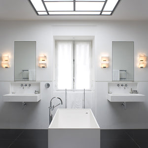 Alabaster Staircase Plug-in Wall Lamp