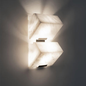 Alabaster Staircase Plug-in Wall Lamp