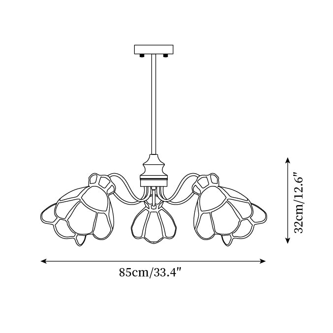 Alessio Flowers Chandelier