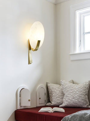 Alice Alabaster Plug-in Wall Lamp