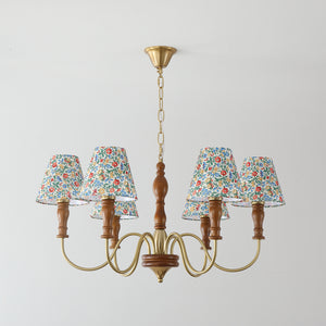 Alyssa Flower Fabric Chandelier