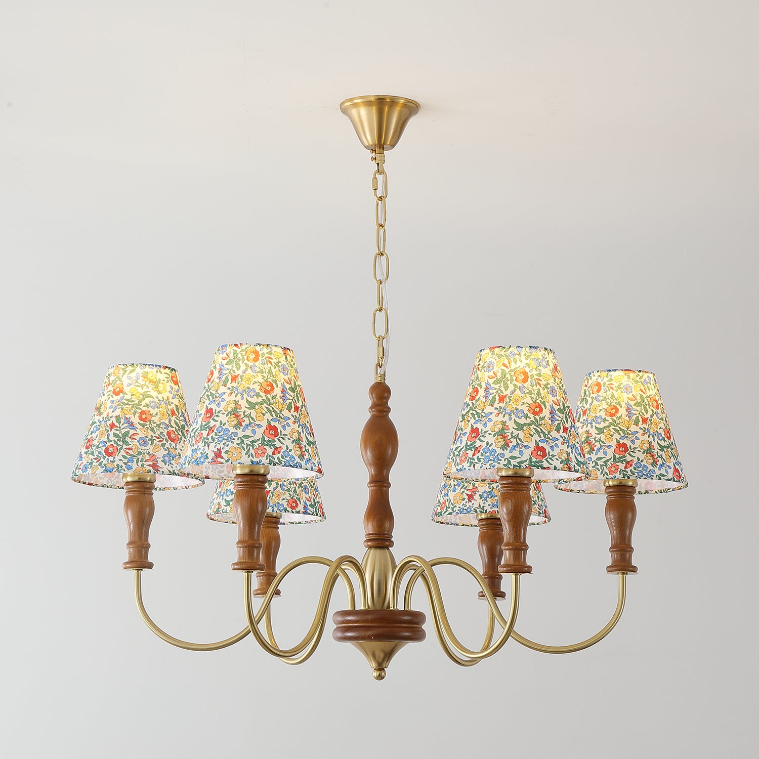 Alyssa Flower Fabric Chandelier