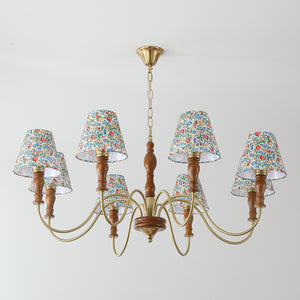 Alyssa Flower Fabric Chandelier