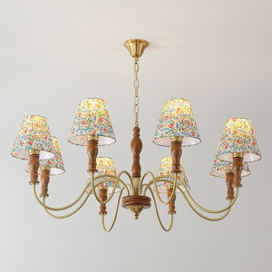 Alyssa Flower Fabric Chandelier