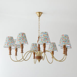 Alyssa Flower Fabric Chandelier