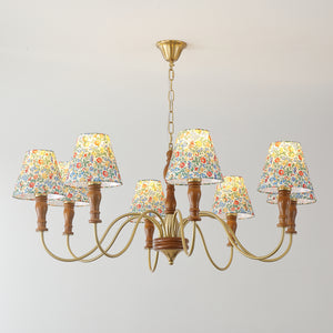 Alyssa Flower Fabric Chandelier