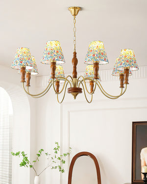 Alyssa Flower Fabric Chandelier