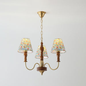 Alyssa Flower Fabric Chandelier