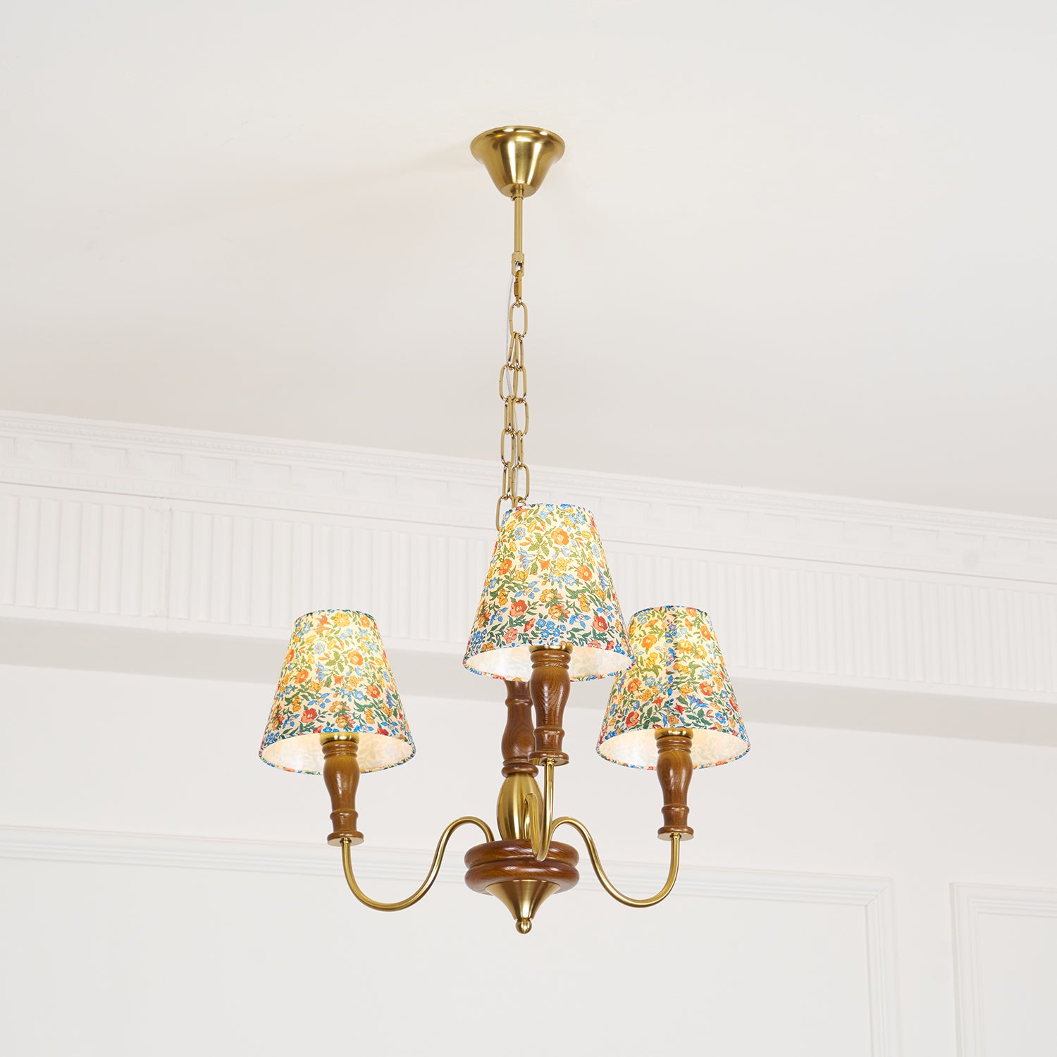 Alyssa Flower Fabric Chandelier