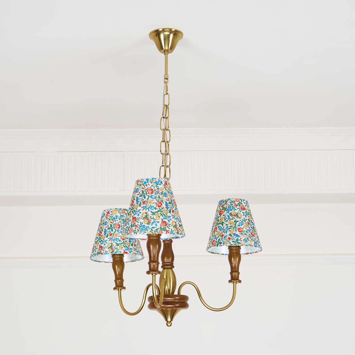 Alyssa Flower Fabric Chandelier