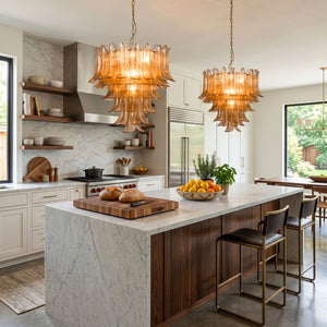 Amber Petalo Chandelier