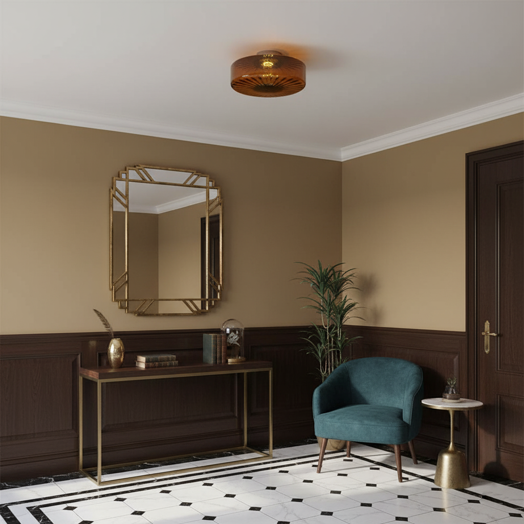 Amber Razia Ceiling Light