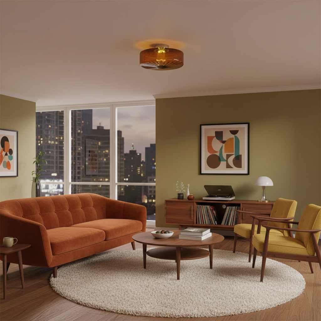 Amber Razia Ceiling Light