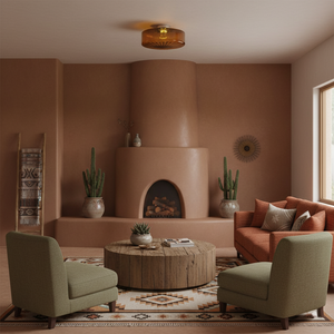 Amber Razia Ceiling Light