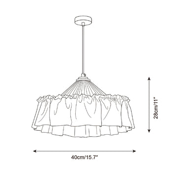 Amelisse Hanglamp — Dimensioentekeningen 1