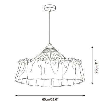 Amelisse Hanglamp — Dimensioentekeningen 3