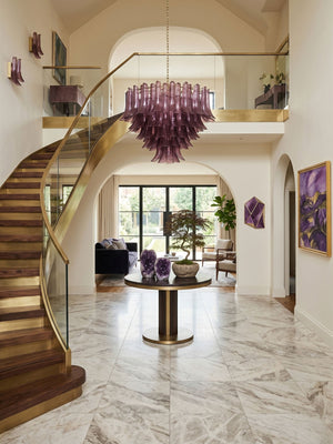Amethyst Bloom Chandelier