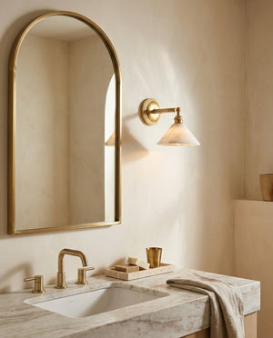 Anthemion Alabaster Wall Sconce