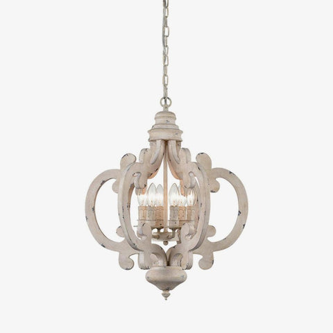 Lustre Style Blanc Antique