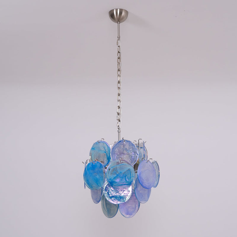 Aqua Blue Glass Chandelier – detail 13