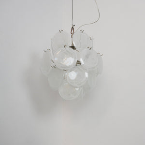 Aqua White Glass Chandelier