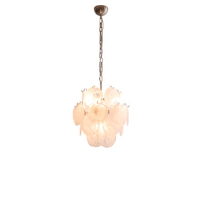 Aqua White Glass Chandelier