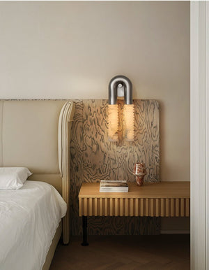 Arc Ridge Alabaster Wall Sconce