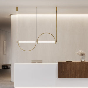 Arched Linear Led Chandelier