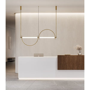 Arched Linear Led Chandelier