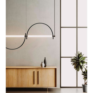 Arched Linear Led Chandelier
